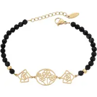 Faina Bracelet or / noir
