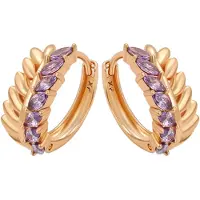 Gaya Boucles d'oreilles violet / rose