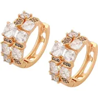 Gaya Boucles d'oreilles or rose / blanc