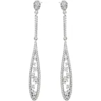 NAEMI Boucles d'oreilles argent / transparent