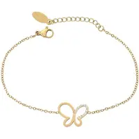Faina Bracelet or / transparent