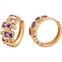 Gaya Boucles d'oreilles or / violet