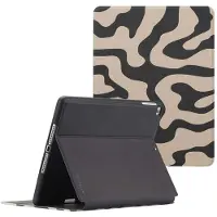 Selencia Coque tablette Vivid Apple iPad 6 (2018) 9.7 pouces / iPad 5 (2017) 9.7 pouces - Art Wave Black