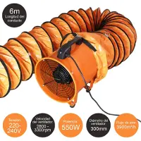 Monster MAXBLAST Ventilateur industriel professionnel 250mm 320W - 12m de gaine
