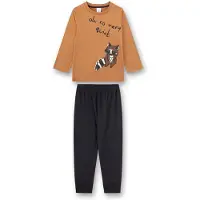 Sanetta Pyjama pueblo / brun foncé / noir / blanc