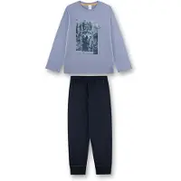 Sanetta Pyjama marine / bleu-gris / gris