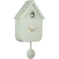Karlsson Horloge murale Coucou Solo Color - Vert Jade - 6x21.5x41cm - Horloge murale moderne