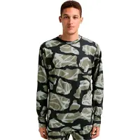 Burton Midweight Crew baselayer à manches longues Vert,Noir L Hommes Vert,Noir L