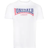 Lonsdale T-Shirt 'Two Tone' bleu / rouge / blanc