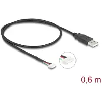 DeLOCK USB 2.0 Anschlusskabel 5 Pin 0,6m für Kameramodule