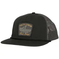 Salty Crew Boat Shop Trucker Casquette Noir Hommes,Femmes Noir One Size