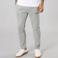 Jack & Jones Pantalons de jogging Vesterbro Homme à ourlet ouvert Gris Clair Chiné / Noir Lgm/Noir