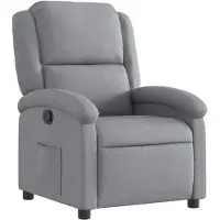 vidaXL Fauteuil relax, tissu gris clair
