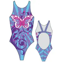 Turbo Butterfly Stars Pro Resist Swimsuit Bleu L Femme