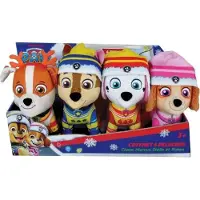 Jemini Boîte de 4 peluches - - PAW PATROL - Chase, Marcus, Ruben et Stella - env. 12 cm