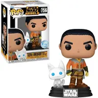 Funko POP! Figurine POP Star Wars 756 Ezra Bridger with Loth-Cat Special Edition