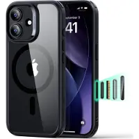 ESR Classic Hybrid HaloLock (Apple iPhone 17), Coque pour téléphone portable, Noir, Transparent