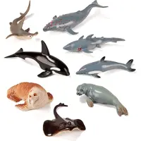 Miniland Figurines d'animaux marins 8 unités Multicolore One Size