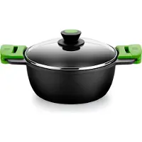 BRA Prior Tall+crystal Lid Pot 28 Cm Argenté