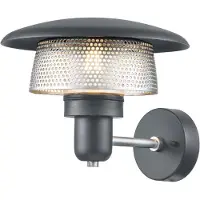 Elstead Lighting Applique murale d'extérieur grise E27 40 W Saturne Elstead