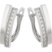 NAEMI Boucles d'oreilles argent / blanc