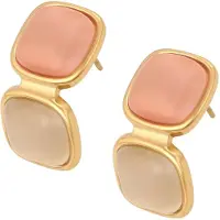 NAEMI Boucles d'oreilles or / corail