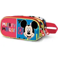 KARACTERMANIA Disney Mickey Mouse Joyful 3D double trousse à crayons, bleu