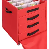 Relaxdays Weihnachtskugel Aufbewahrungsbox