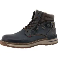 Mustang Bottines à lacets bleu marine