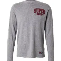 Superdry T-Shirt 'Vintage Athletic' gris chiné / bordeaux