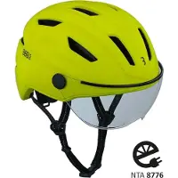 Bbb Casque de vélo Cycling Helm Move Faceshield L, couleur néon - casque de vélo électrique et de ville sûr, avec...