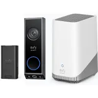 Eufy VIDEO Doorbell E340 + Homebase 3 S380 + Batterie supplémentaire - Avantage de l'offre groupée (Filaire, Sans fil, WiFi)