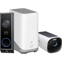 Eufy Security Eufycam 3 + Video Türklingel E340 + Homebase 3 - Bundelvoordeel (Filaire, Sans fil, WiFi)