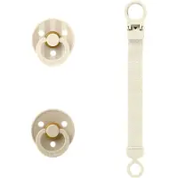 BIBS Colour Coffret-Cadeau - Tétine/Tétines - Taille 1 - Ivory - - 0-6 mois - Tétine