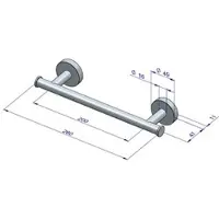 Plieger Como Handtuchhalterung magnetisch 260 mm gebürstet (7260699)