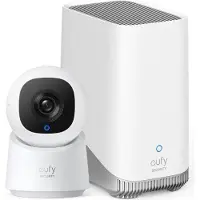 Eufy C220 + HomeBase S380 (2304 x 1296 Pixels), Caméra réseau, Blanc