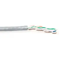ACT CAT6 U/UTP PVC solid with pair splitter 100 m reel C6 U/UTP SOLID PVC GREY 100M (XS100H)