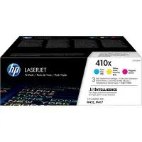 HP 410X (CF252XM) Cyaan/Magenta/Geel - Cartouche de toner LaserJet originale - 3-pack - Haute Capacité (CMJN)