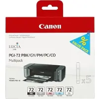 Canon PGI -72 Cartouche d'encre - Couleur et Noir + Sac de retour (Canpgi72BGCMCOB) (C, GY, M, PBK, Y)