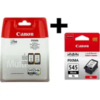 Canon PG-545/Cl-546 Tintenmultipack + Zwart XL (8287B001, 8286B001, 8289B001)