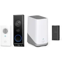 Eufy Sonnette vidéo E340 avec carillon + Homebase 3 S380 + batterie supplémentaire - Avantage de l'offre (Filaire, Sans fil, WiFi)