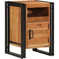 vidaXL Table de chevet 40x40x59 cm en bois massif d'acacia