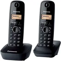 Panasonic Téléphone sans fil duo dect noir - - KX-TG1612FRH -