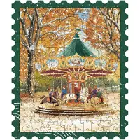 Robotime Puzzle Puzzle en bois « Carrousel d'automne » / 200 pièces / à partir de 14 ans / Niveau de (200 pièces)