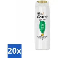 Pantene - Shampooing - Lisse & Soyeux - Nourrit et fortifie - Pour les cheveux crépus - 225 ml - Pack avantage - 20 pièces