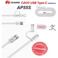 Huawei Câble Micro USB vers USB-A avec Connecteur USB-C 1,5 m Blanc