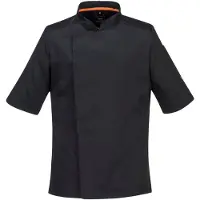 Portwest Veste De Cuisinier Maille Pro S/s Couleur : Noir Taille S -