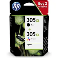 HP 305XL (6ZA94AE) - Noir + 3 couleurs - Cartouche d'encre - Grande capacité - Multipack