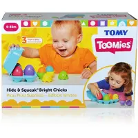 Tomy squeaky eggs bleu E73081