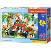 Castorland Softies on Safari Puzzle 40 pièces maxi B-040131-1